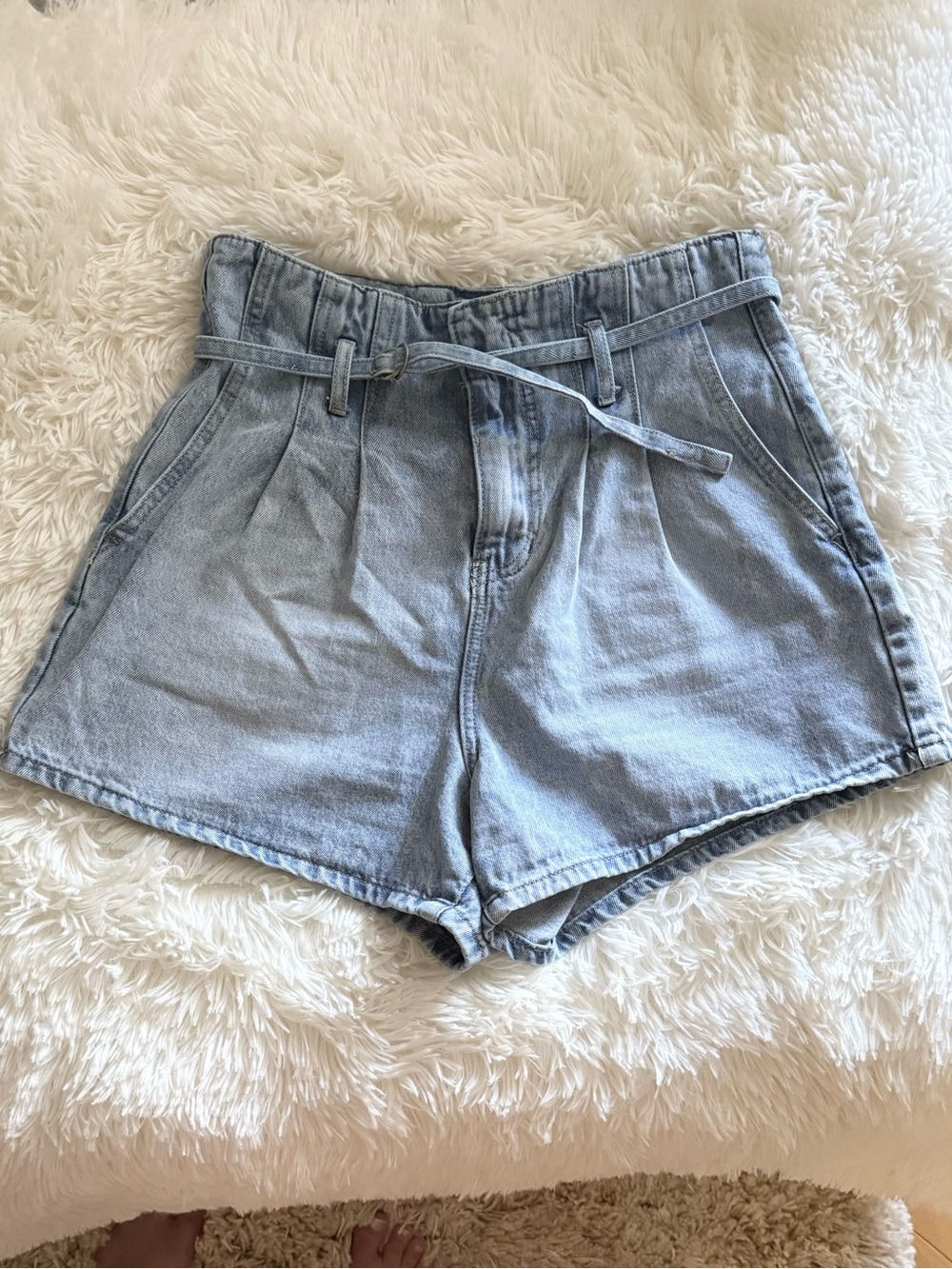BlankNYC Paperbag Denim Shorts, 27